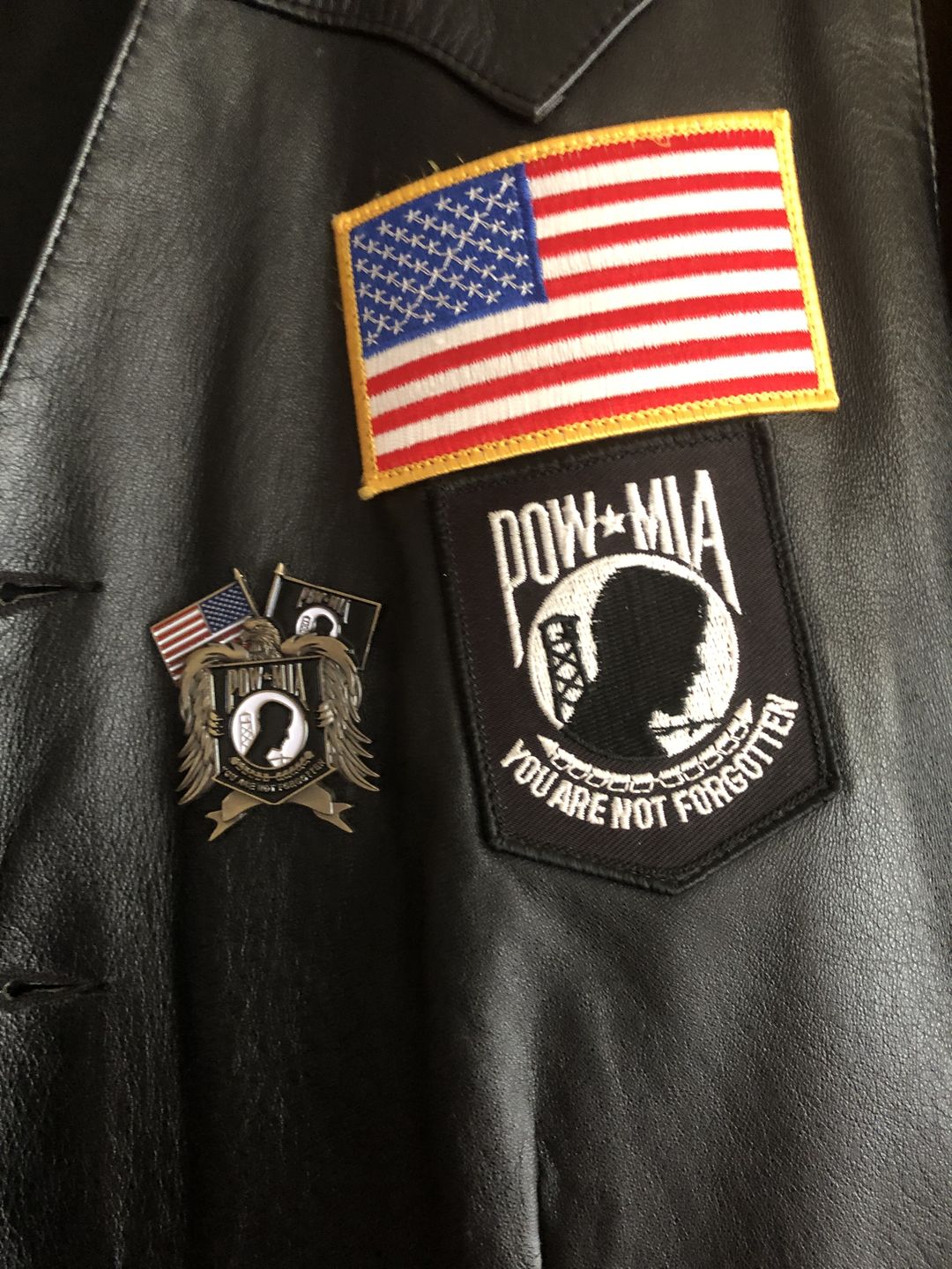 Customer photo review of POW*MIA Memorial Pin