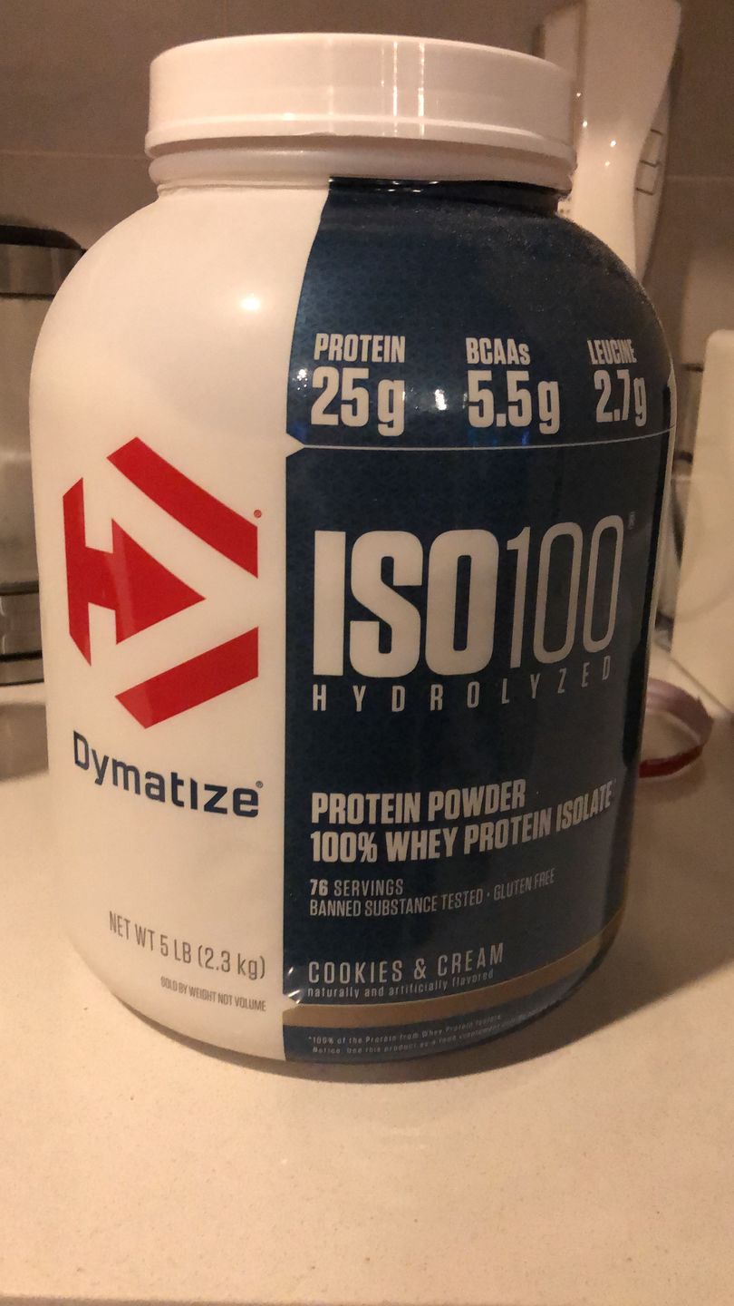 Customer photo review of Dymatize ISO100 Hydrolyzed Proteina Hidrolizada 5 Lb