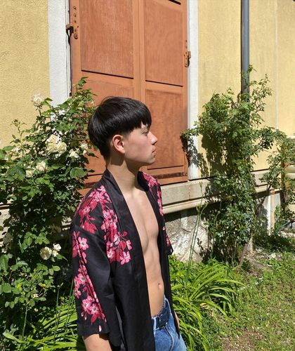 Customer photo review of Chemise Style Japonais Homme