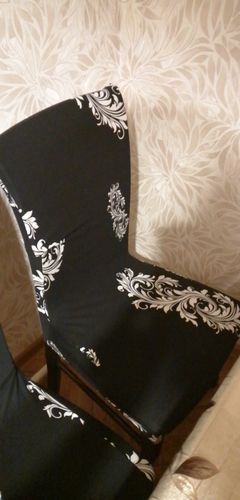 Customer photo review of $6.98 ONLY TODAY - Decorative Chair Covers（BUY 6 FREE SHIPPING)