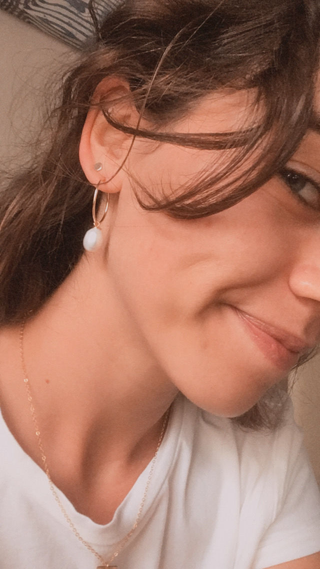 Customer photo review of Pearl Medium Hoops