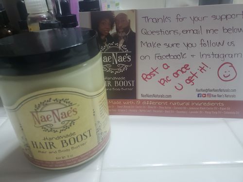 Customer photo review of Nae Nae's Hair Boost 9oz