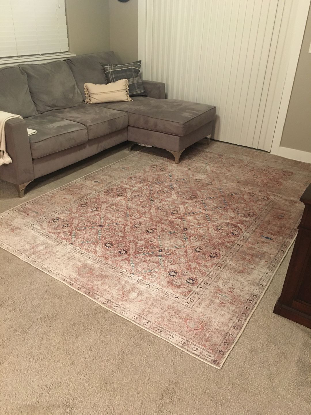 Customer photo review of The Rug Collective­™ Distressed Vintage Levent Area Rug
