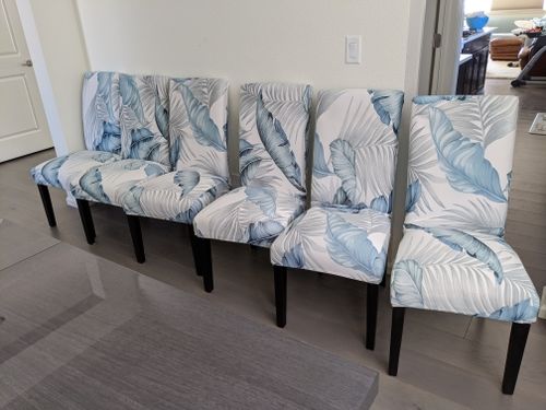 Customer photo review of $6.98 ONLY TODAY - Decorative Chair Covers（BUY 6 FREE SHIPPING)