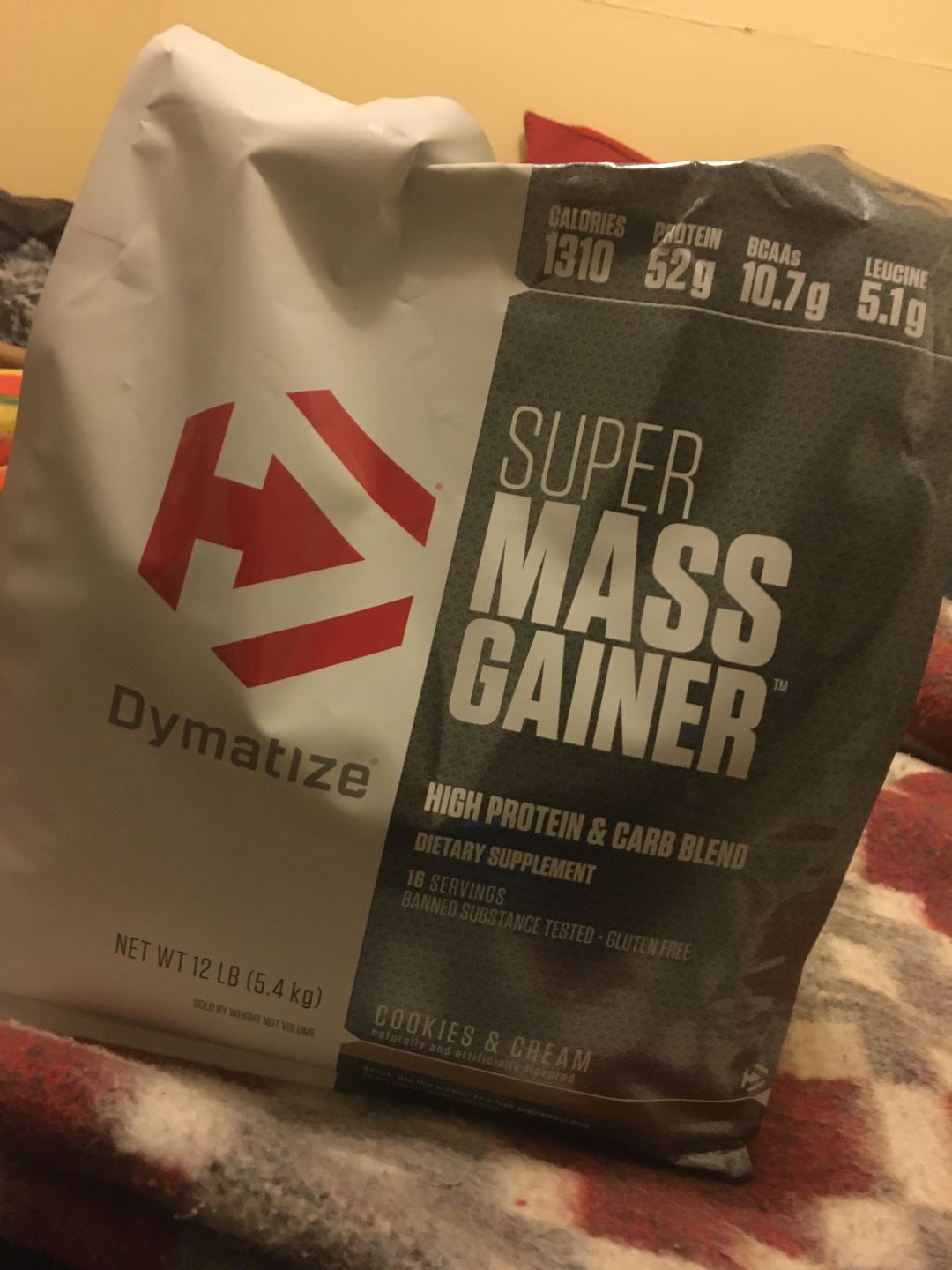 Customer photo review of Dymatize Super Mass Gainer Ganador de Masa 12 Lb