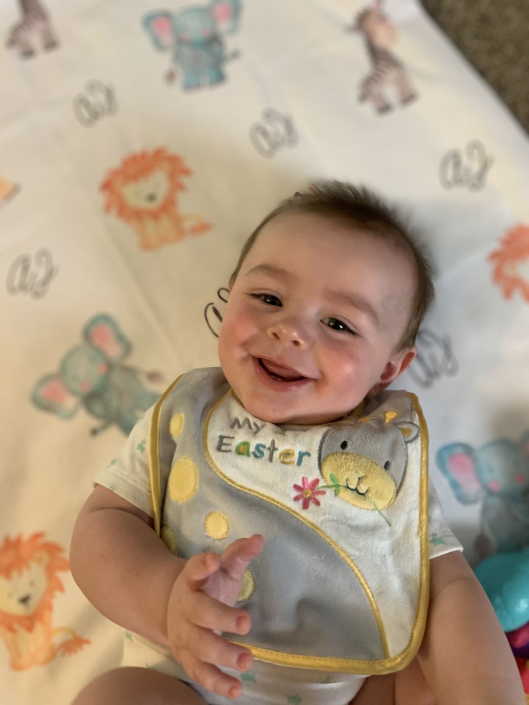 Customer photo review of Deer baby blanket, Woodland blanket, Personalized baby boy blanket, Fleece