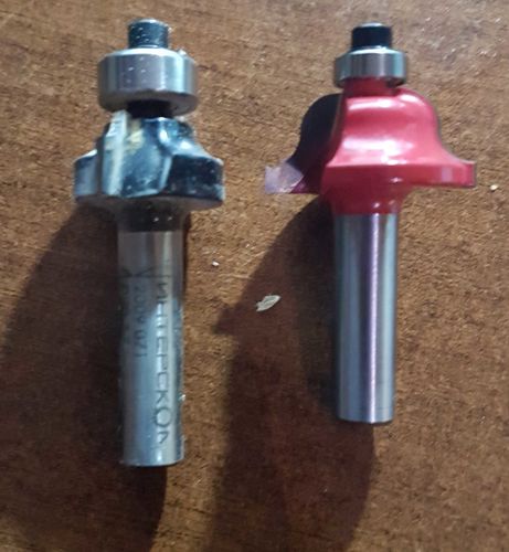 Customer photo review of 1/4 INCH SHANK TUNGSTEN CARBIDE ROUTER BIT 15PCS