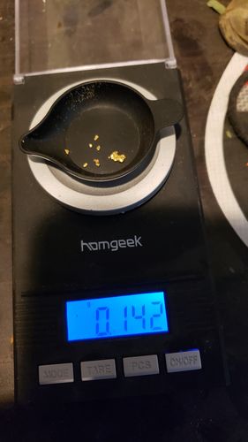 Customer photo review of *Summer 2020* NUGGET RESERVE '3 Ounce Nugget Hunt' - Gold Paydirt Concentrate - Panning Pay Dirt Bag