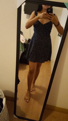 Customer photo review of Back Lacing Fashion Personality Mini dress