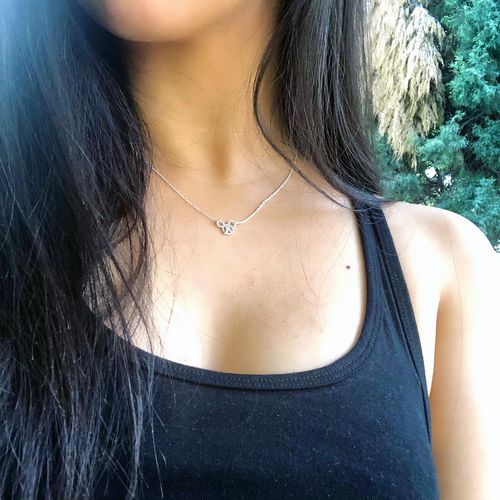 Customer photo review of Salty Necklace - Silver