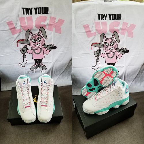 Customer photo review of Try Your Luck Hare - White T-Shirt