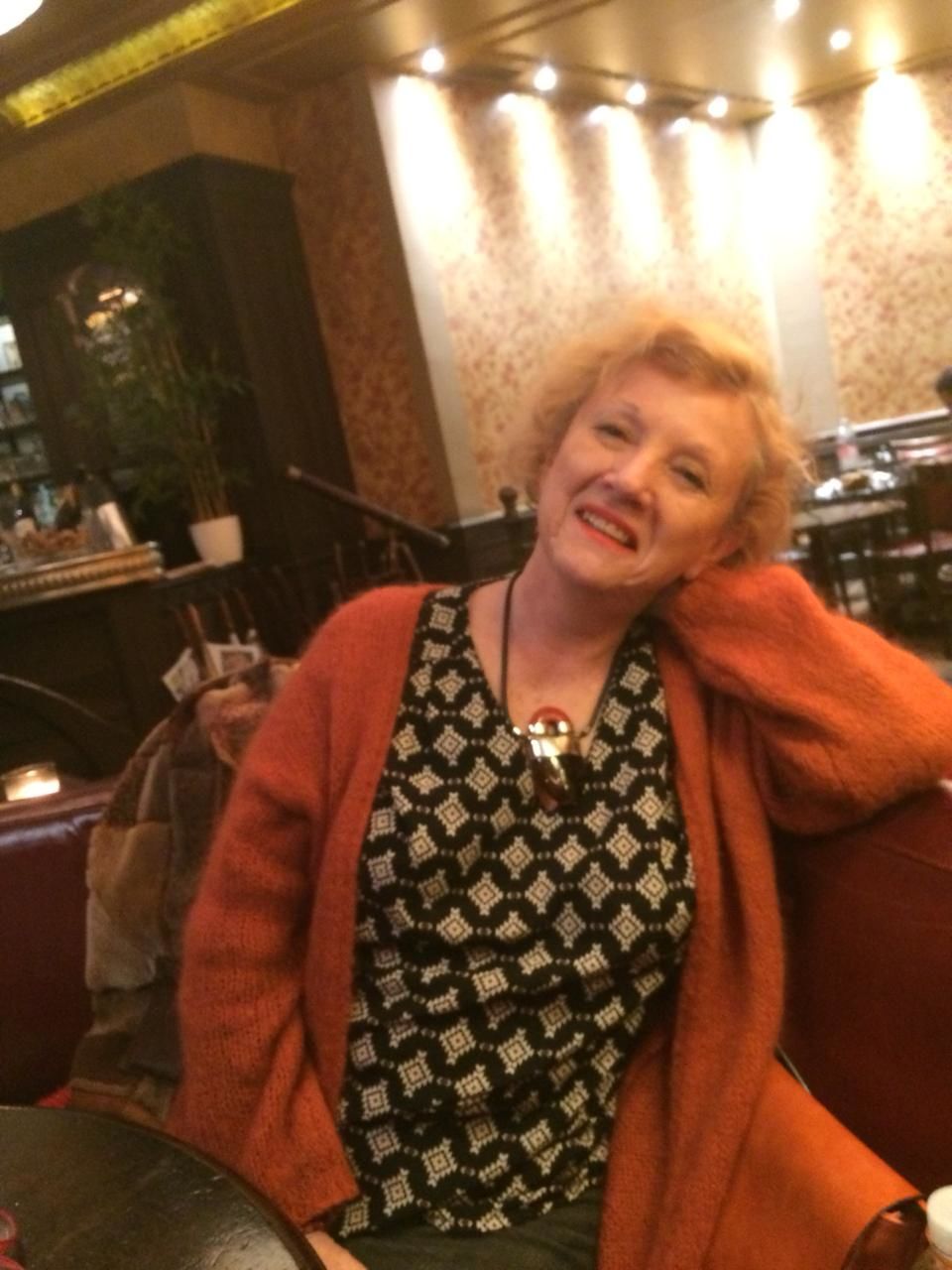 Customer photo review of Plus Size - Irregular Geometric Pattern Retro 100% Cotton Coat