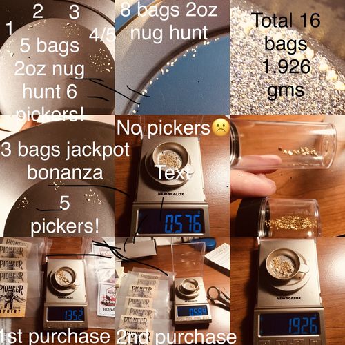 Customer photo review of *BOGO* Pioneer '2 OUNCE NUGGET HUNT' - Gold Panning Paydirt Concentrate
