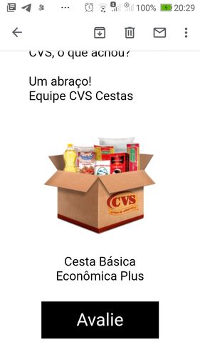 Customer photo review of Cesta Básica Econômica Plus
