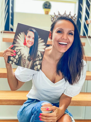 Customer photo review of The Queen - Custom Canvas