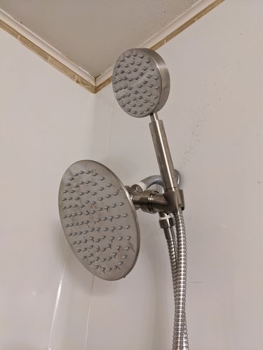 Customer photo review of 1-Spray Dual Shower Head Set