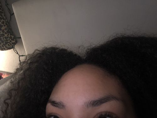 Customer photo review of Curly Hair Wash and Go System with Organic Hemp Seed Oil for Hair Growth with Watermelon Fragrance (Step 1 - 4)