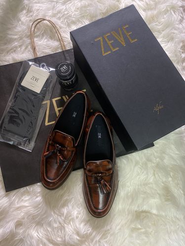 Customer photo review of Tassel Loafer - Tan Polished Leather