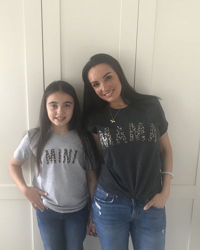 Customer photo review of Mama & Mini Mum & Kid Matching T-Shirts (MRK X)