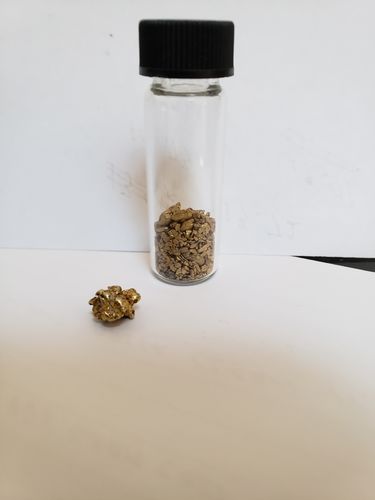 Customer photo review of *Summer 2020* NUGGET RESERVE '3 Ounce Nugget Hunt' - Gold Paydirt Concentrate - Panning Pay Dirt Bag