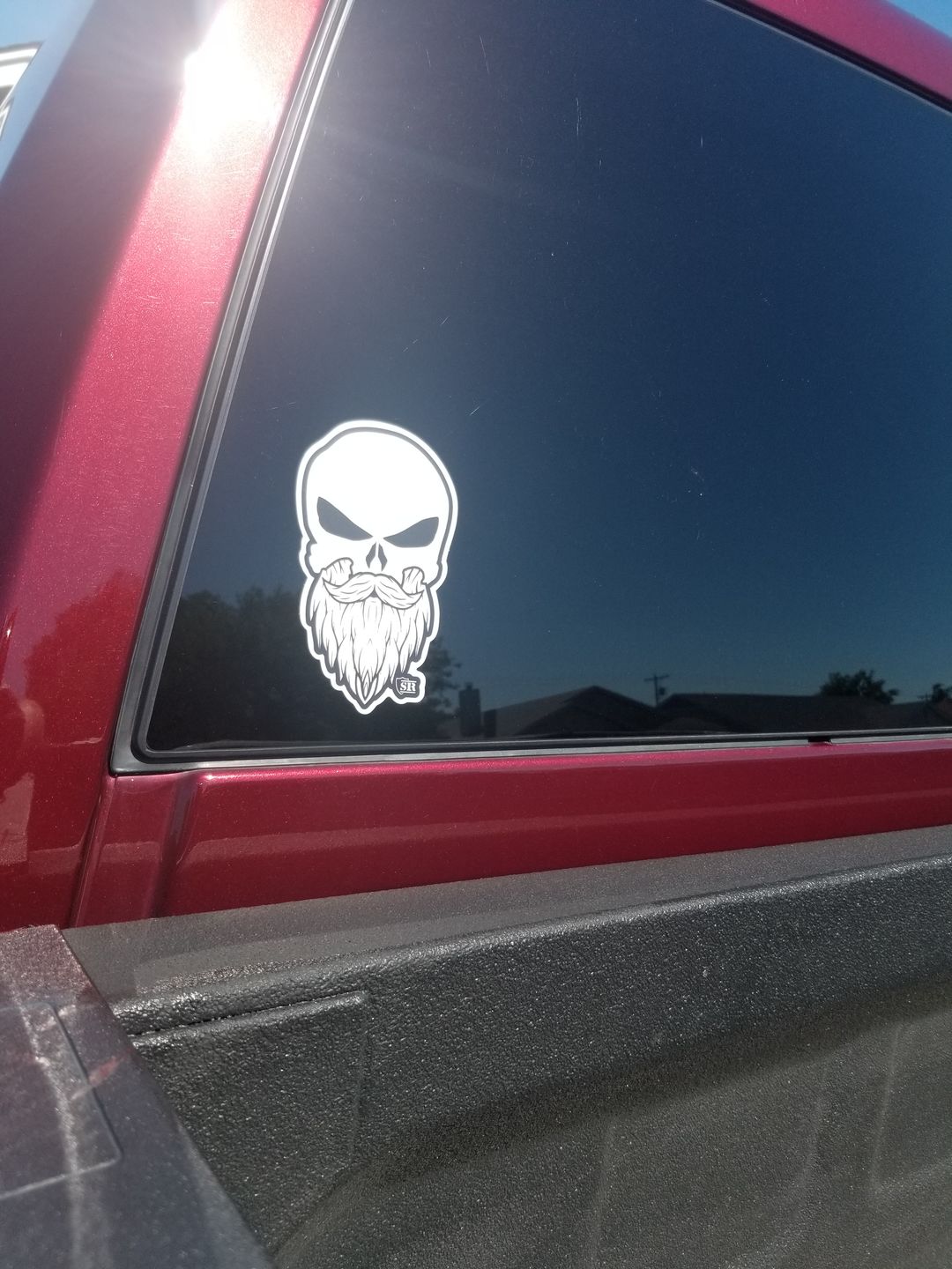 Customer photo review of Bearded Punisher Decal