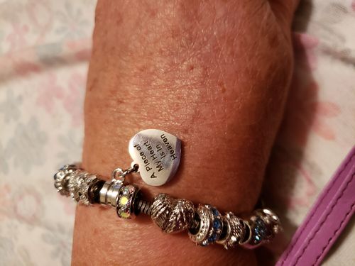 Customer photo review of Piece Of My Heart Bracelet
