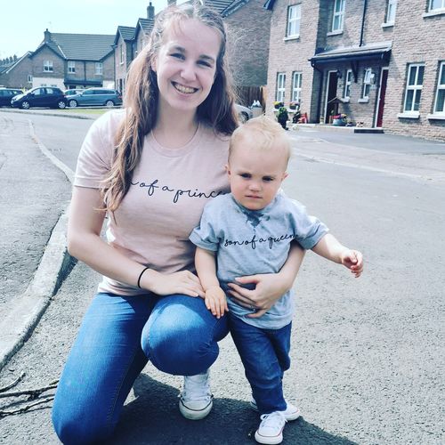 Customer photo review of Mum Of A Prince/Son Of A Queen Matching Tees (MRK X)