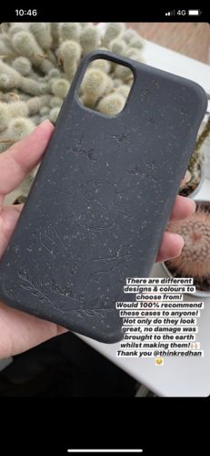Customer photo review of Eco Friendly iPhone 11 Phone Case - Our Planet in Charcoal Black