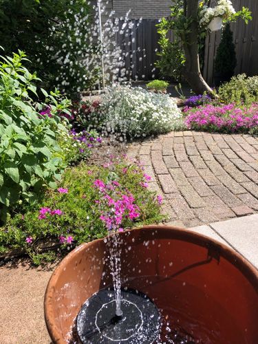 Customer photo review of Automatic Solar Fountain