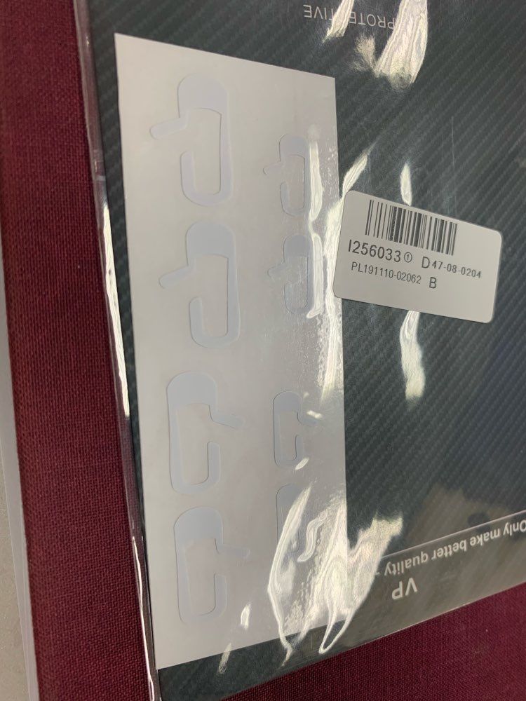 Customer photo review of 8Pcs Luminous or White Door Button Stickers for Model 3