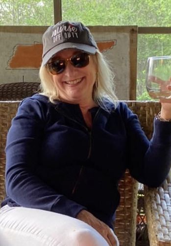 Customer photo review of Nurse Off Duty Distressed Classic Hat