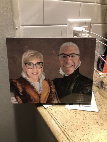 Customer photo review of The Classy Couple- Custom Canvas