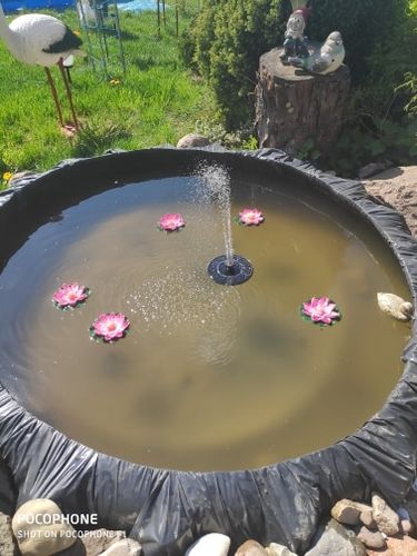 Customer photo review of Automatic Solar Fountain