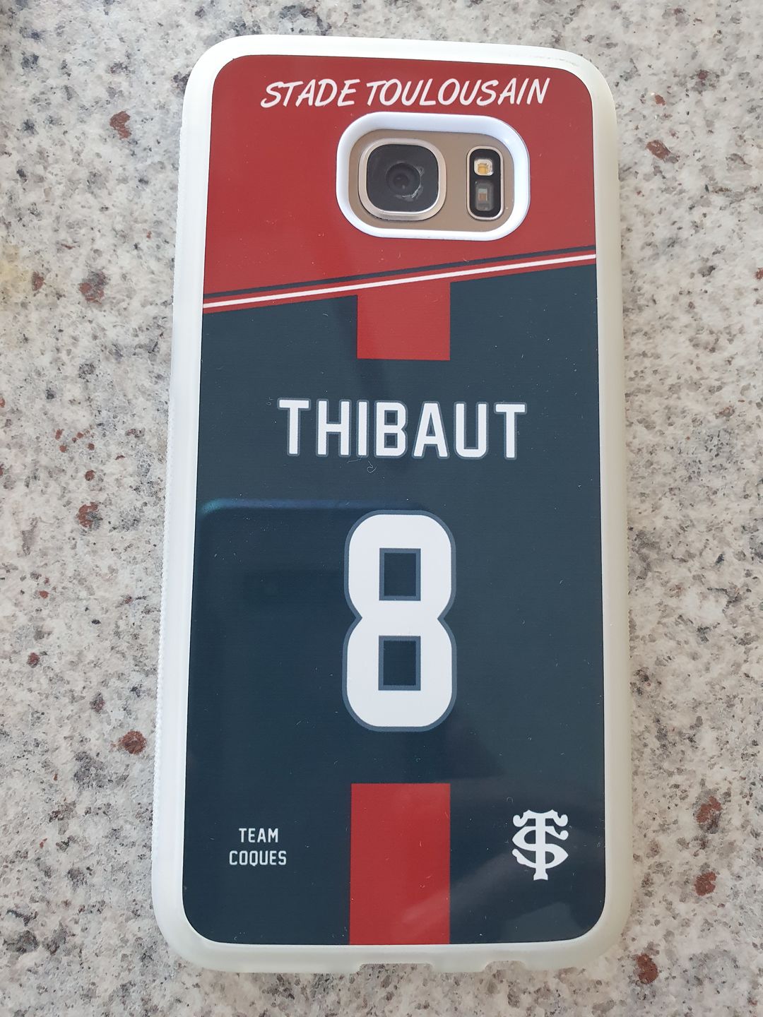 Customer photo review of Coque rugby TOULOUSE STADE TOULOUSAIN - flocage 100% personnalisable - iPhone smartphone