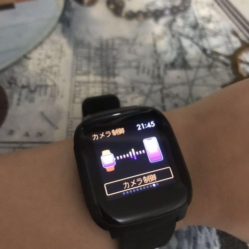 Customer photo review of Kalakate スマートウォッチ フルタッチスクリーン 活動量計 天気予報 Line/SNS着信通知180mAh長い待機時間 iOS/Android対応 日本語対応 1.3インチ大画面 （アマゾン期間限定 フラッシュセール：1875円）