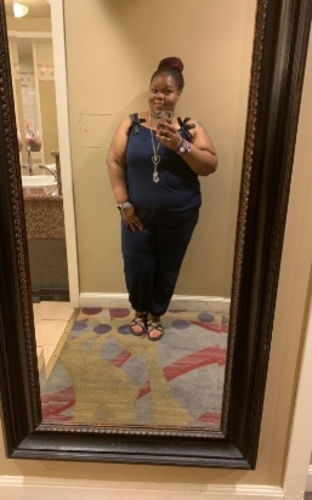 Customer photo review of Sleeveless Slouchy Jumpsuit