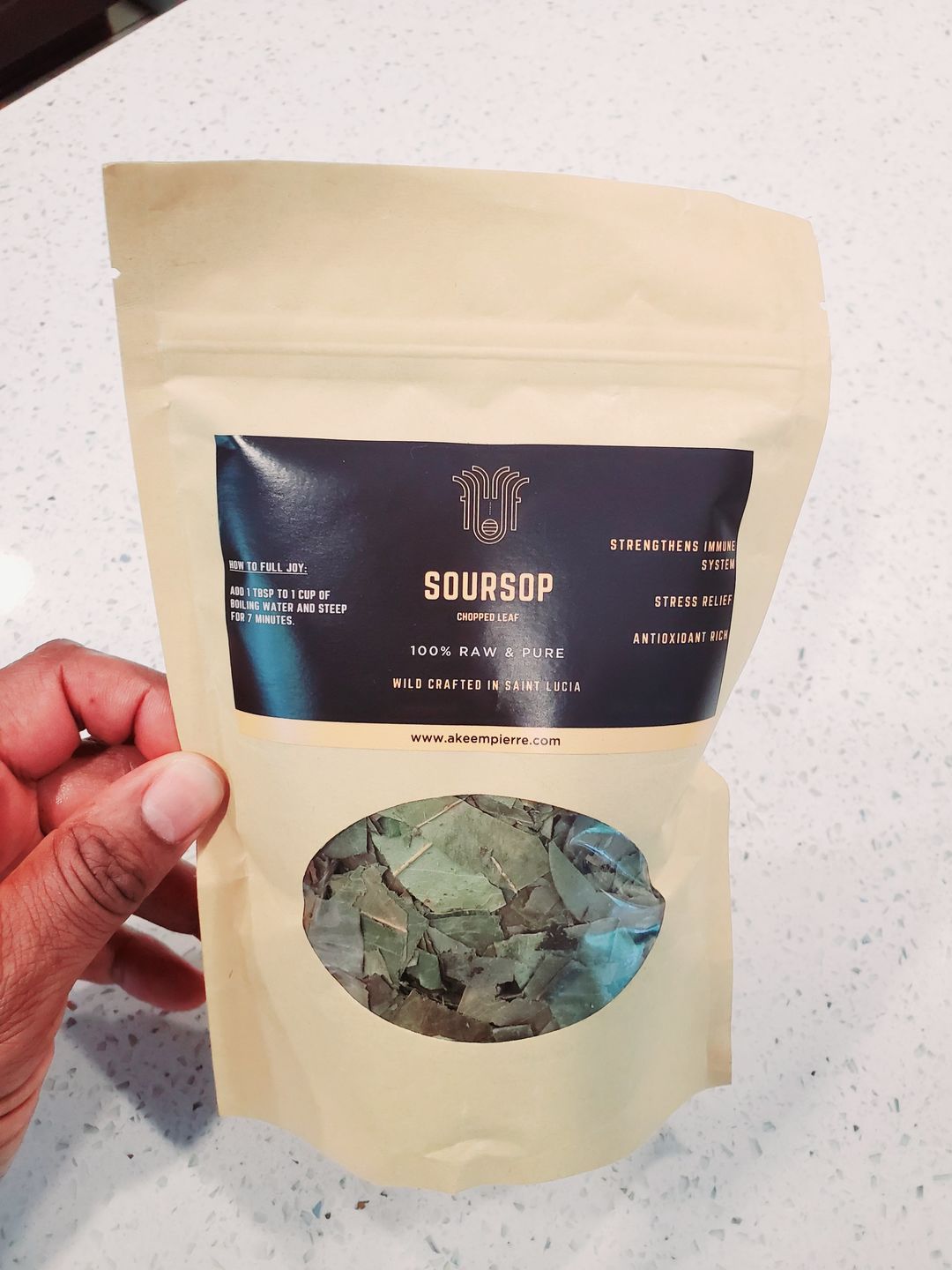 Customer photo review of Soursop Leaf