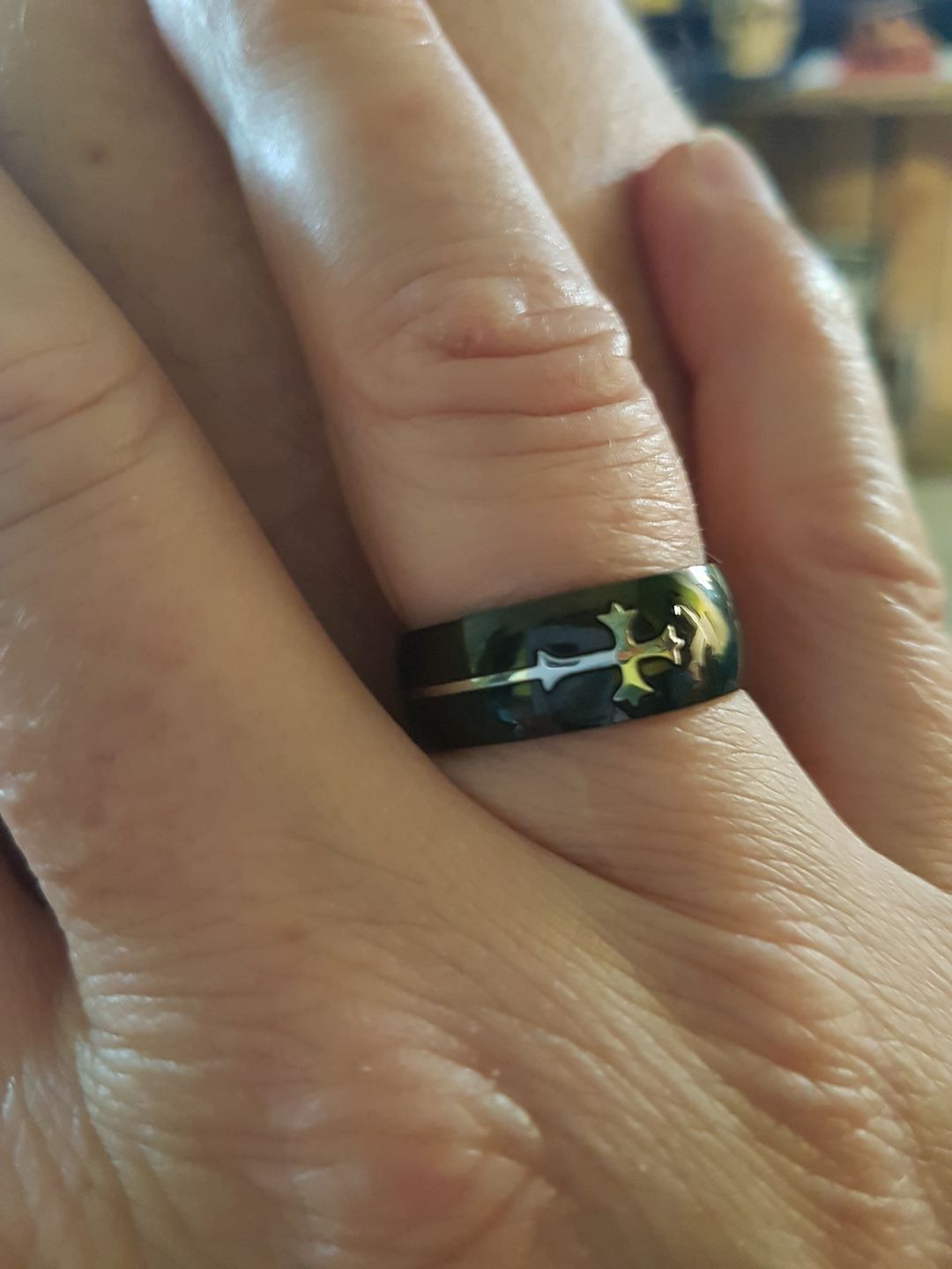 Customer photo review of Bague de la Guerre Sainte