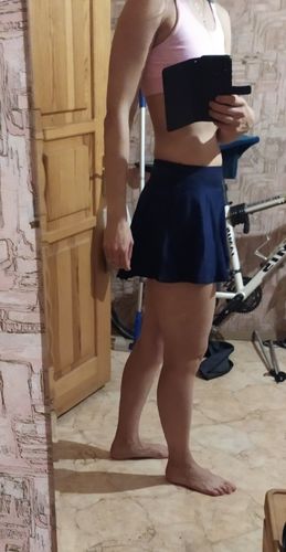 Customer photo review of Workout Pleated Skorts
