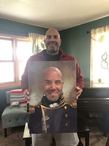 Customer photo review of The Admiral - Custom Canvas
