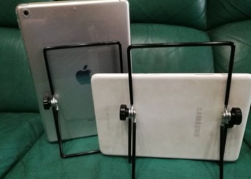 Customer photo review of (HOT SALE!!) Foldable Minimal Mobile Tablet Stand