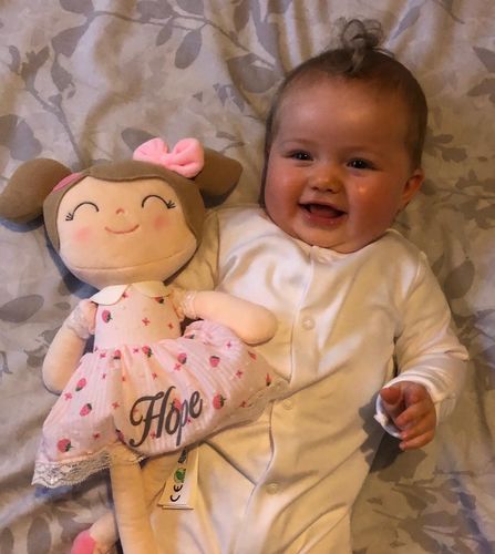 Customer photo review of Personalized Leyadoll (Strawberry) with Gift Bag