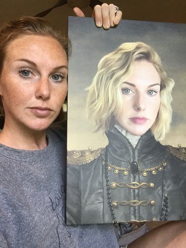 Customer photo review of The Baroness - Custom Canvas