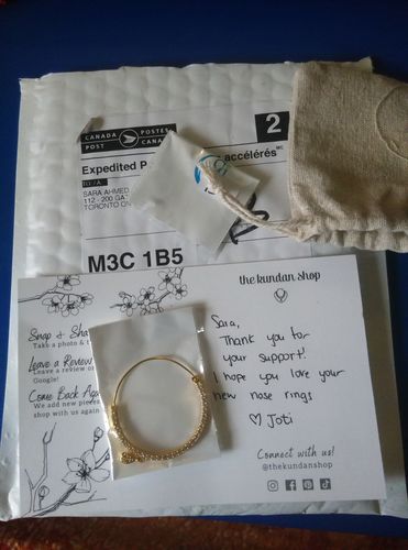 Customer photo review of Pierced Bridal Naath