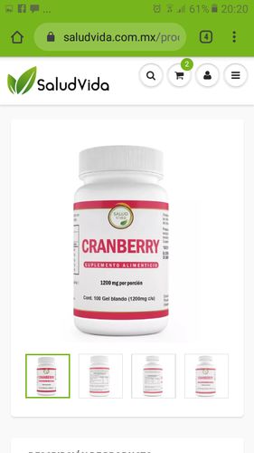 Customer photo review of Arándanos rojos 1200mg