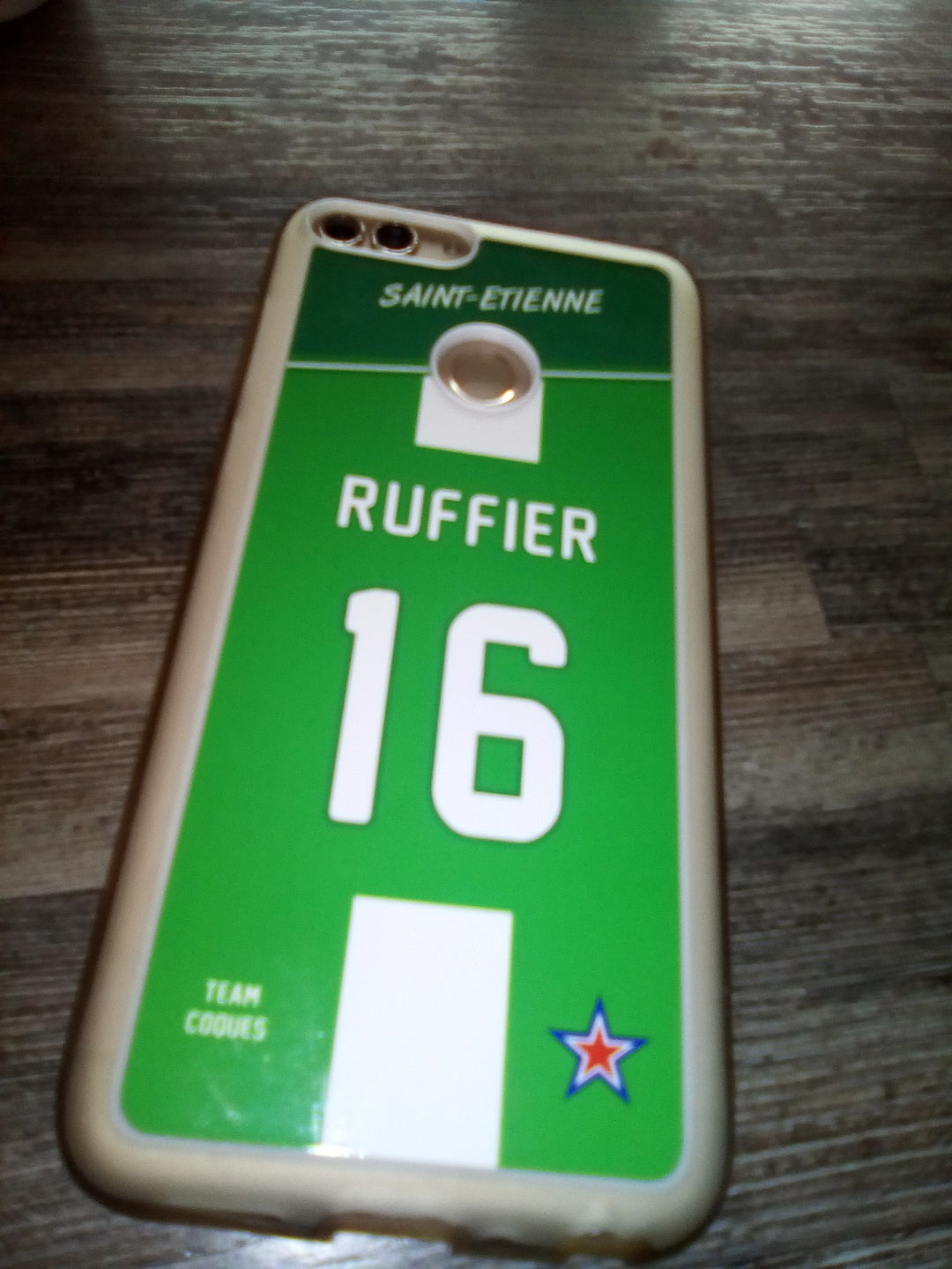 Customer photo review of Coque foot SAINT-ETIENNE ASSE - flocage 100% personnalisable - iPhone smartphone