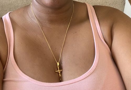 Customer photo review of Crucifix (Gold)