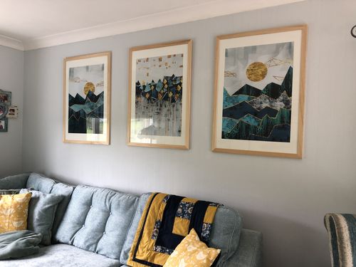 Customer photo review of Geometric Sun Landscape