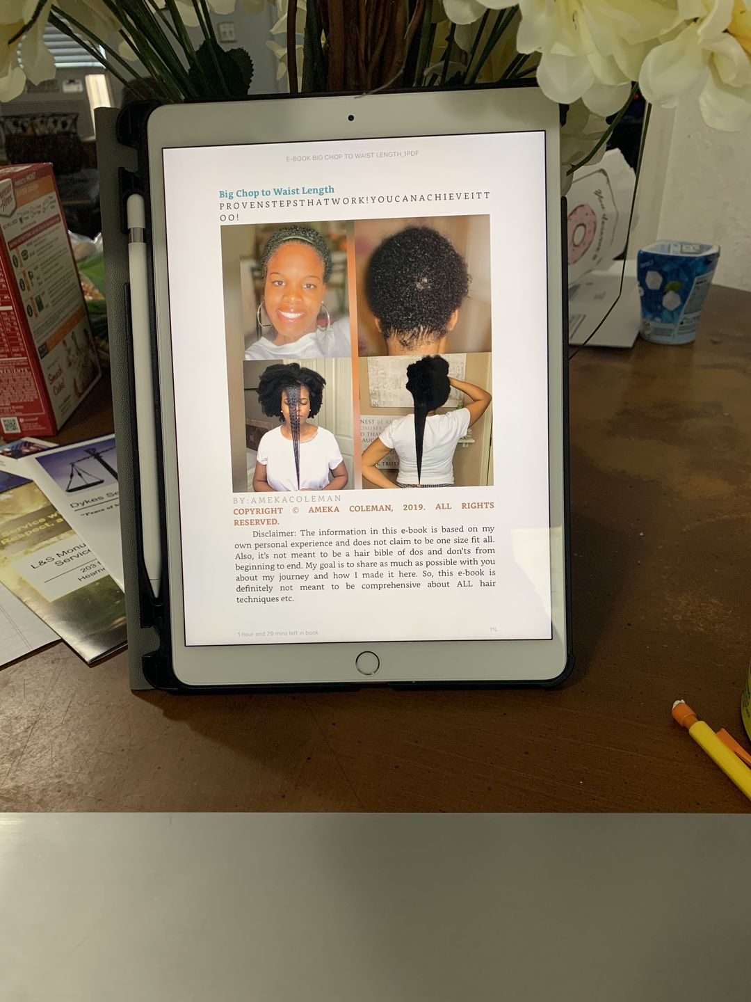 Customer photo review of E-Book: Big Chop to Waist Length