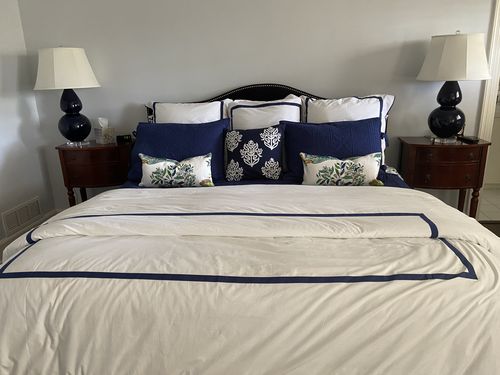Customer photo review of Citrus Garden Lemon Tree (Lime Color) Pillow Cover